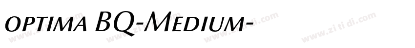 optima BQ-Medium字体转换